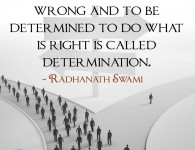 Radhanath Swami on Determination